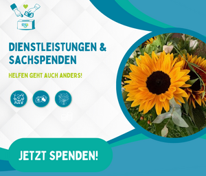 Bild mit Spendenaufforderung